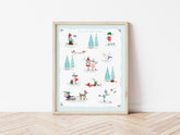 Pixie Noel Christmas Elf Wall Art Illustration